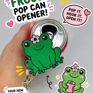 Froggy  Pop Can Opener/ Soda Tab Opener Keychain