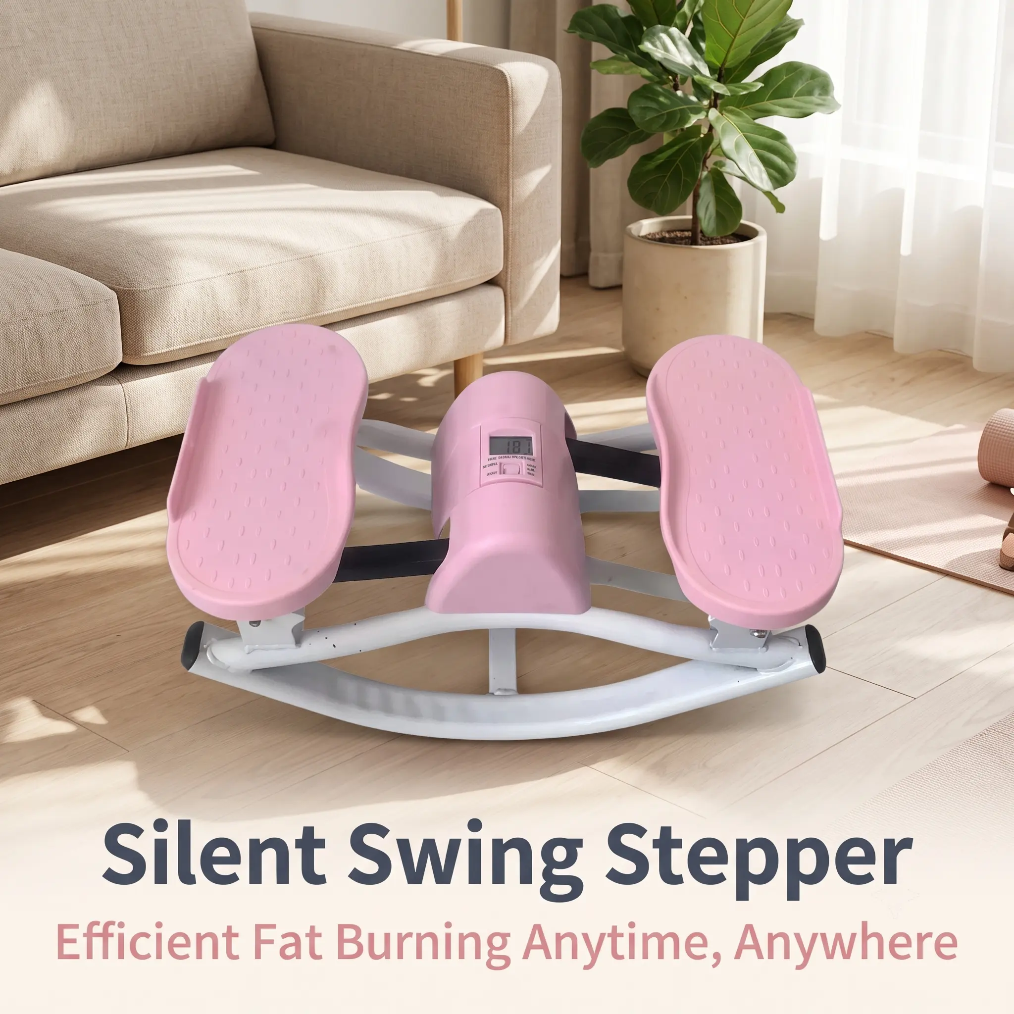Lateral Rock Stepper Side to Side Swing Exercise Machine, Compact Mini Fitness Stepper with LCD Monitor, Low-Impact Home Workout Equipment for Legs & Glutes tik shop monday cyber Twist Waist and Core Ab