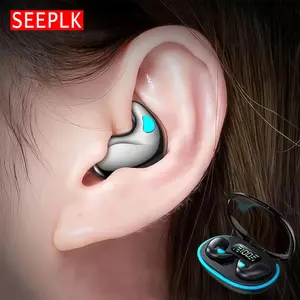 SEEPLK X55 In-ear Design Wireless Earphone, Waterproof Earbuds with Charging Case, Noise Cancelling Headphone for Sports, Gaming, Running, Waterproof Earphones, True Wireless Headphones, Audio, High Quality Headphones