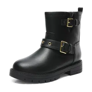 Dream Pairs Girls Water-Resistant Zipper Ankle Boots