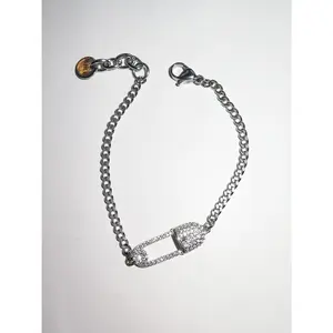 THE ICED SAFETY PIN BRACELET