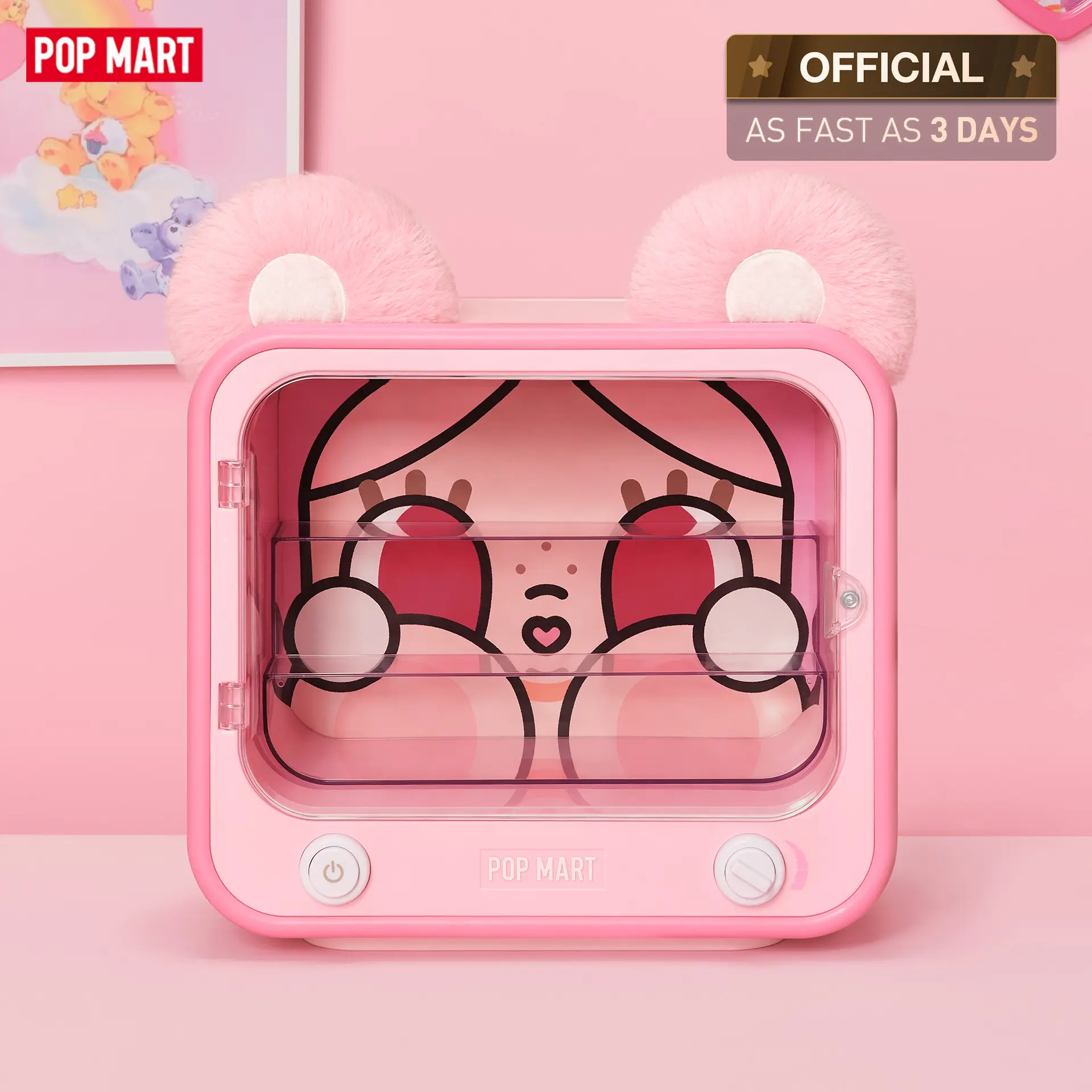 【NEW】POP MART CRYBABY × Care Bears Series-TV Luminous Display Box Fun Toy [ship by Sep.7th]