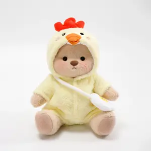 Getahug Easter Yellow Chick Bear - Handmade Jointed Fluffy Stuffed Animal, Perfect Gift for Kids, Fluffy Stuffed Toys