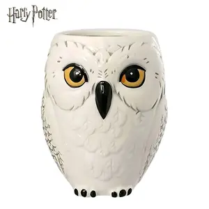 1PC Harry Potter Hedwig Ceramic Mug Officially Licensed Magical Owl Coffee Tea Water Office Cup