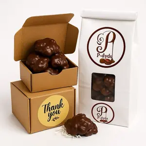 P-dyds, Milk & Dark Chocolate Covered Pecans Cluster