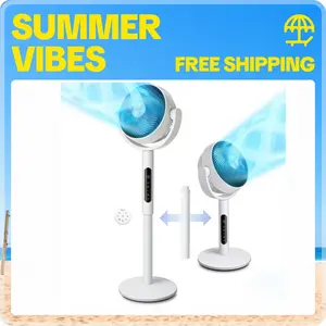 LEVOIT Corebreeze R432 circulator Fan for Home Standing Oscillating with Airflow Remote 82ft Range 20dB Quiet 908CFM DC Motor 9 Speeds Sensor Timer Pedestal & Tabletop Mode tiktokshopmemorialday, Personal Cooling Fan, Summer Vibes, Oscillating Cooling