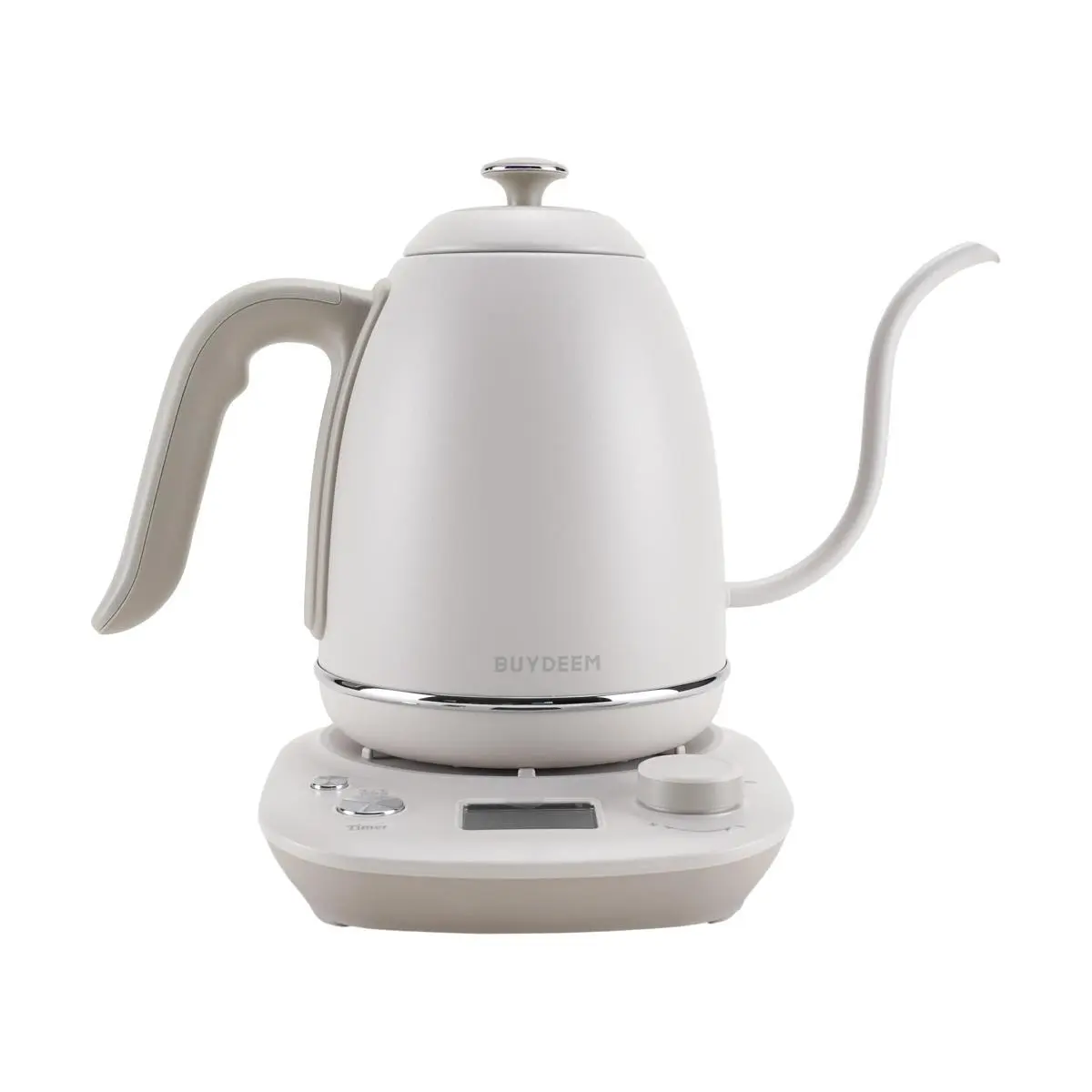 BUYDEEM Electric Gooseneck Kettle - $6 Off, Now $113.99 | Temperature Control for Perfect Pour Over Coffee | 800ml Oatmeal White