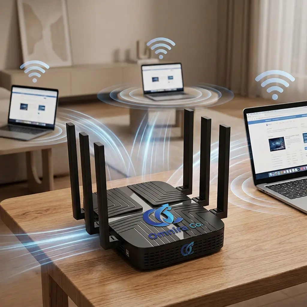 OMNIRA MT7988AV Tri-Band WiFi 7 Smart AiMesh, Extendable Router, 10G Port, Parental Controls & VPNs, Advanced Network Security