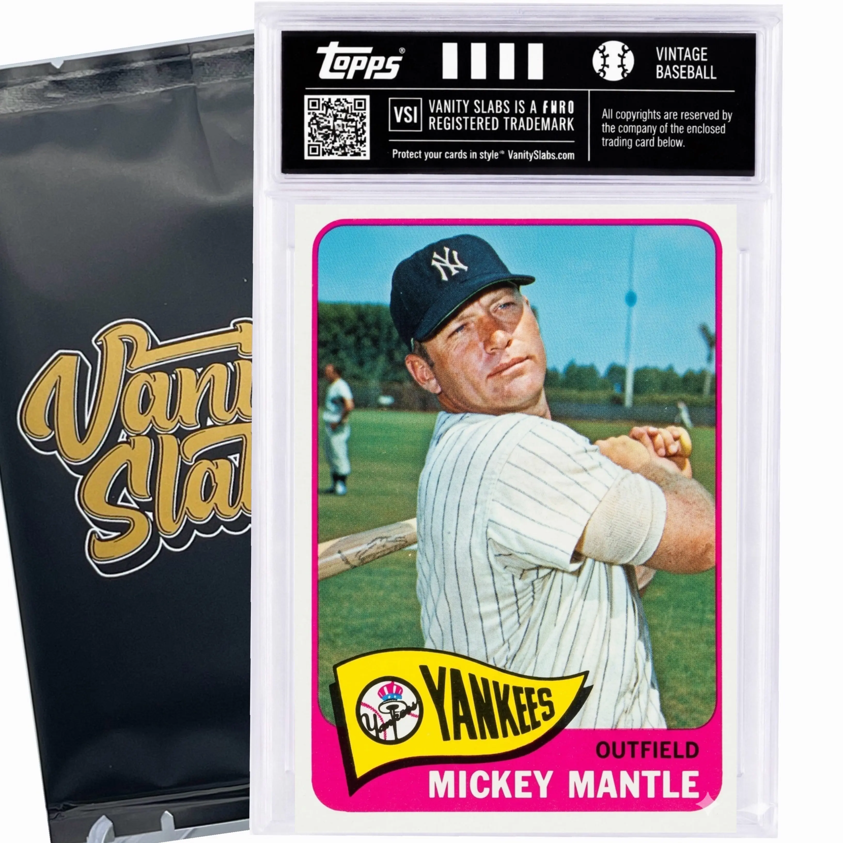 1965 Topps VINTAGE Baseball 598 Card CHASE Break | Get a Chance to Win VINTAGE Mickey Mantle from 1965 Set Valued at Over $250 | Other Top Hits Included | Random Card from Set Encapsulated in Slab