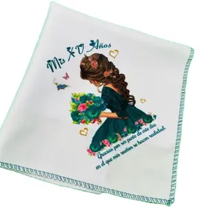 12pcs Multipack Printed Quinceanera Napkins, 10x10in Polyester Tableware with Elegant Design and Message for Quinceanera Celebrations, Multipack Napkins, Printed Napkins