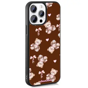 Chocolate Teddy Bear iPhone Case TPU Rubber Grip