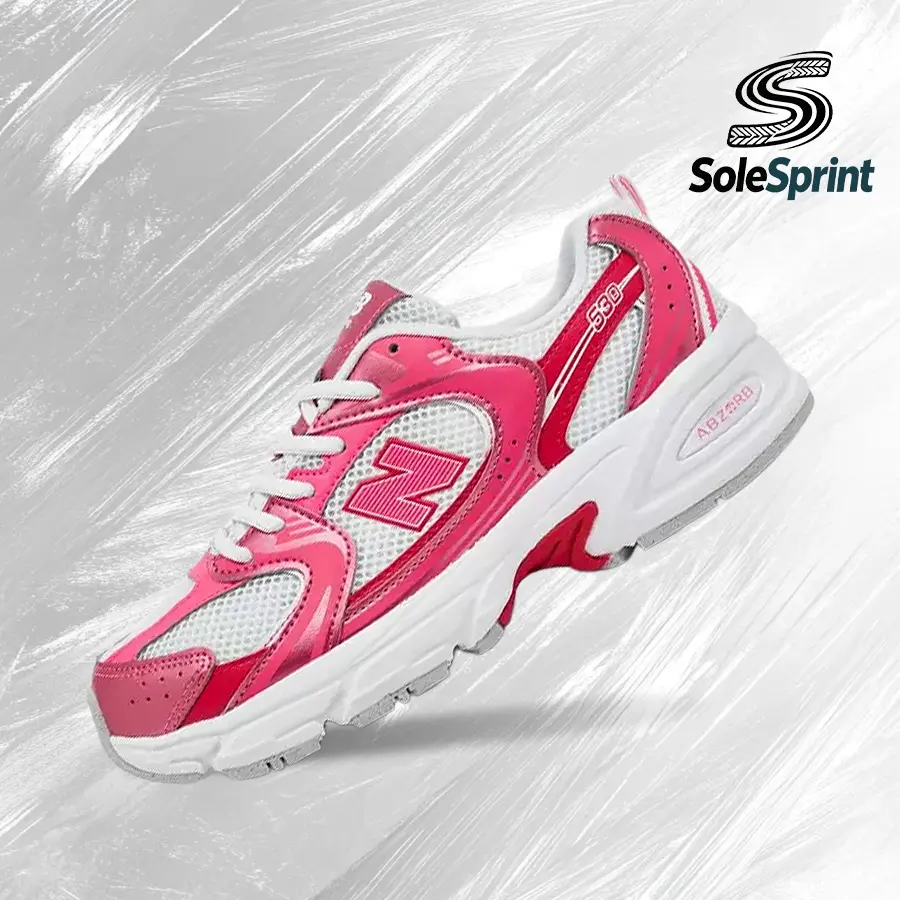 New Balance G5303XO 530 Unisex Lifestyle Sneakers - Pink Satin, Shadow Red Lace-Up, Shock-Absorb Comfort, Spring-Summer Inspired, Sporty Chic, Gym-Streetwear Casual Fit, Back to School Fashion Youth Sports Footwear