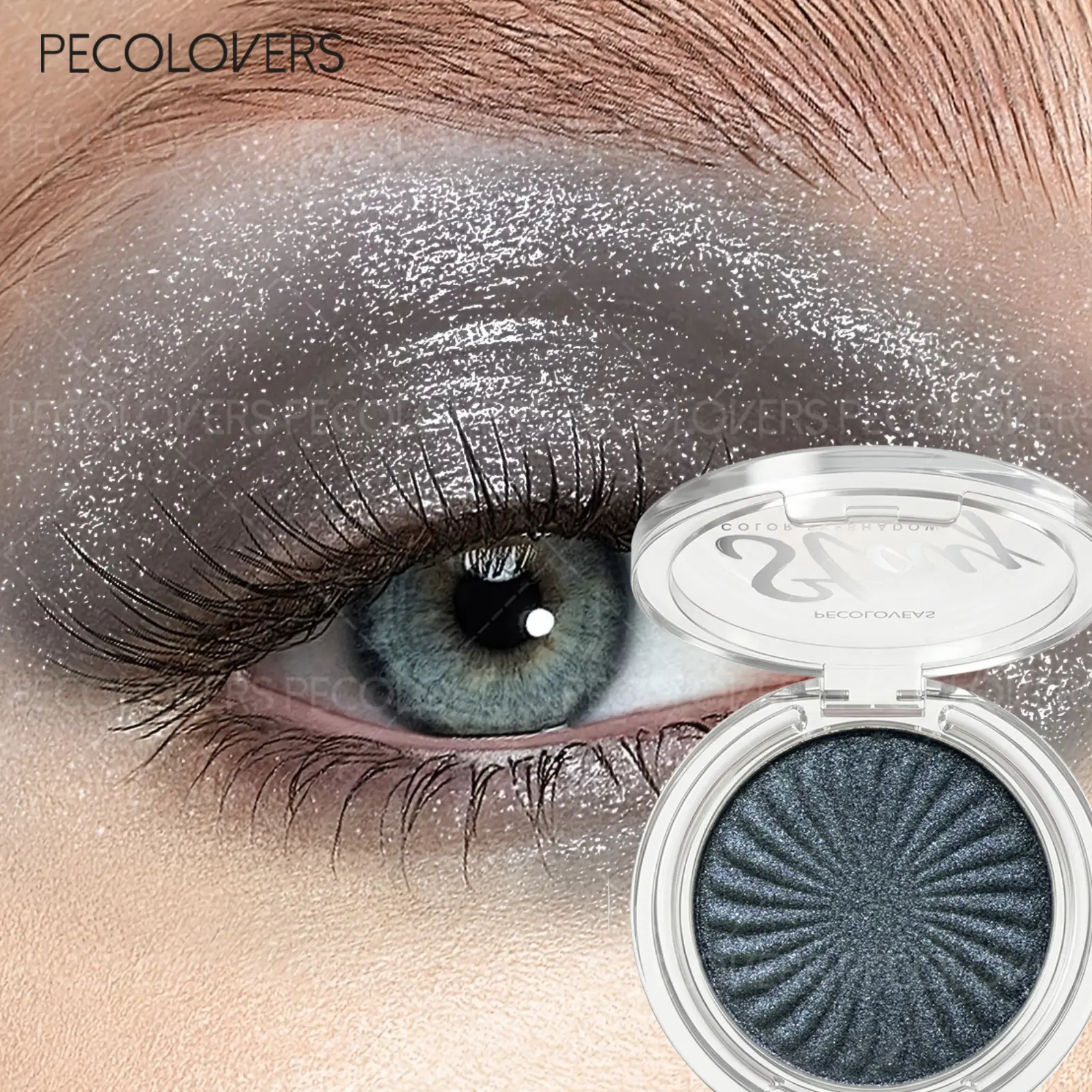 Glitter Waterproof Premium Shimmer Eyeshadow Makeup Palette Shimmer - Glitter Beauty Sweat-Resistant, Soft Blendable Formula for Music Festivals, Parties, Stage Performances Cosmetic