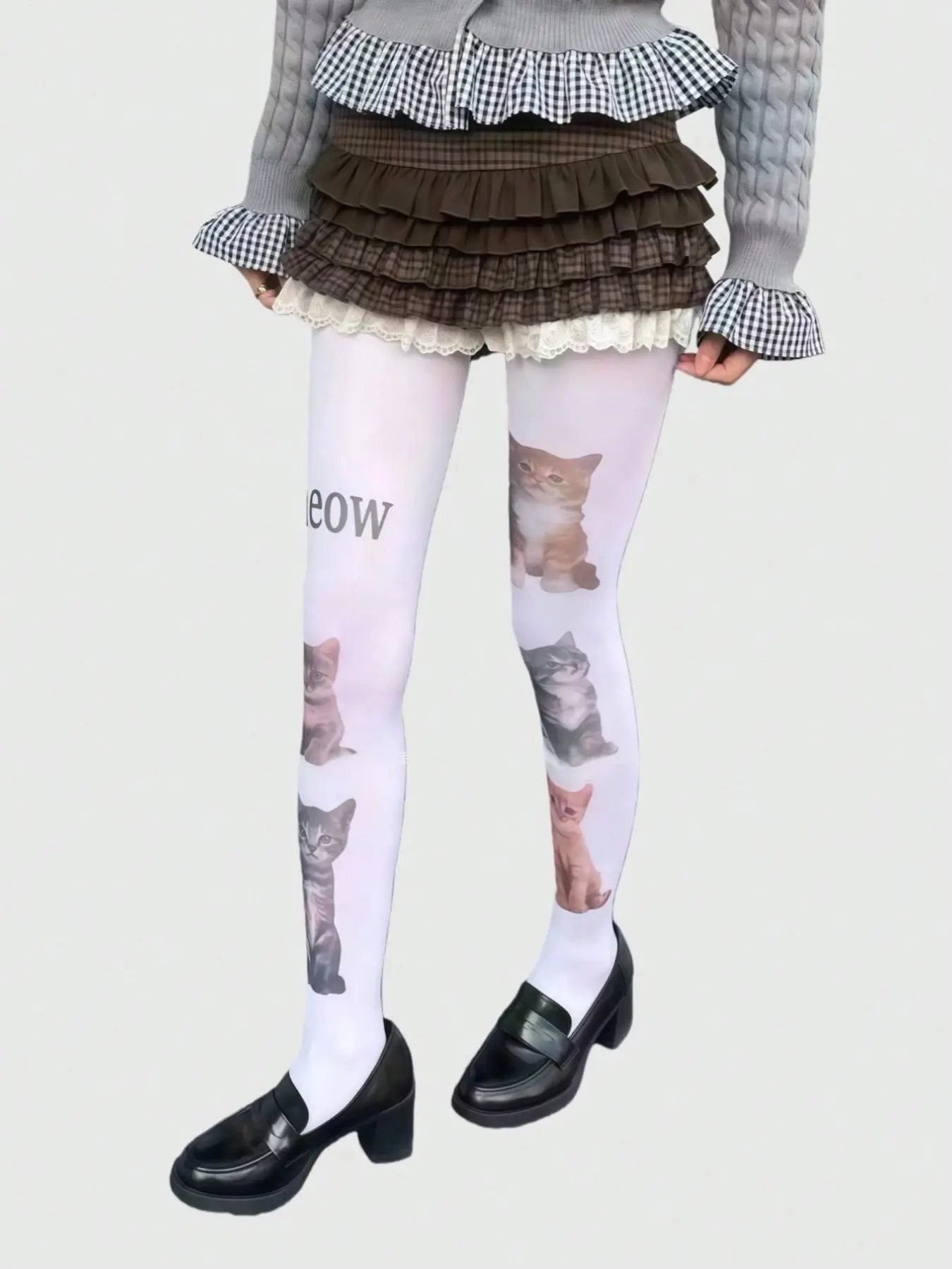 Women's Solid Color Cute Catsuit Stockings, Elastic Slim Fit Design, Soft Fabric, All Season Comfort, Perfect for Festivals & Parties