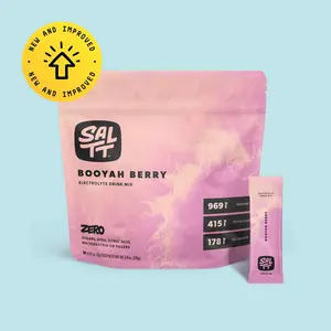 SALTT Booyah Berry Electrolyte Drink Mix - Sodium, Potassium, Magnesium - Zero Sugar - 30 Packets