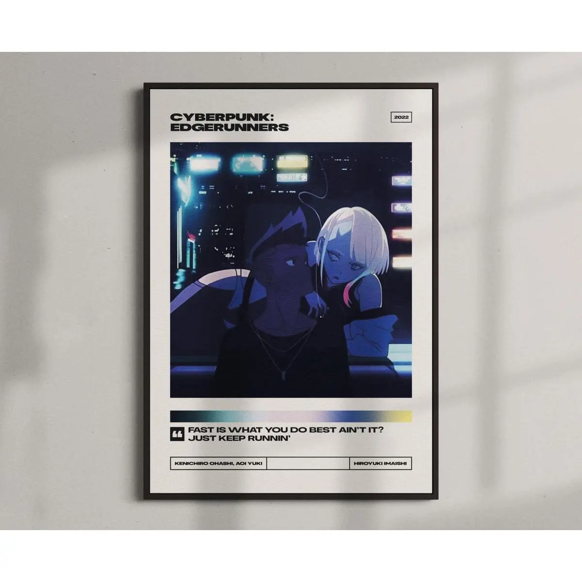 Cyberpunk: Edgerunners - Premium Poster - Minimalist Movie Poster - Vintage - Retro - Art Print Above Bed Wall Decor Artistic