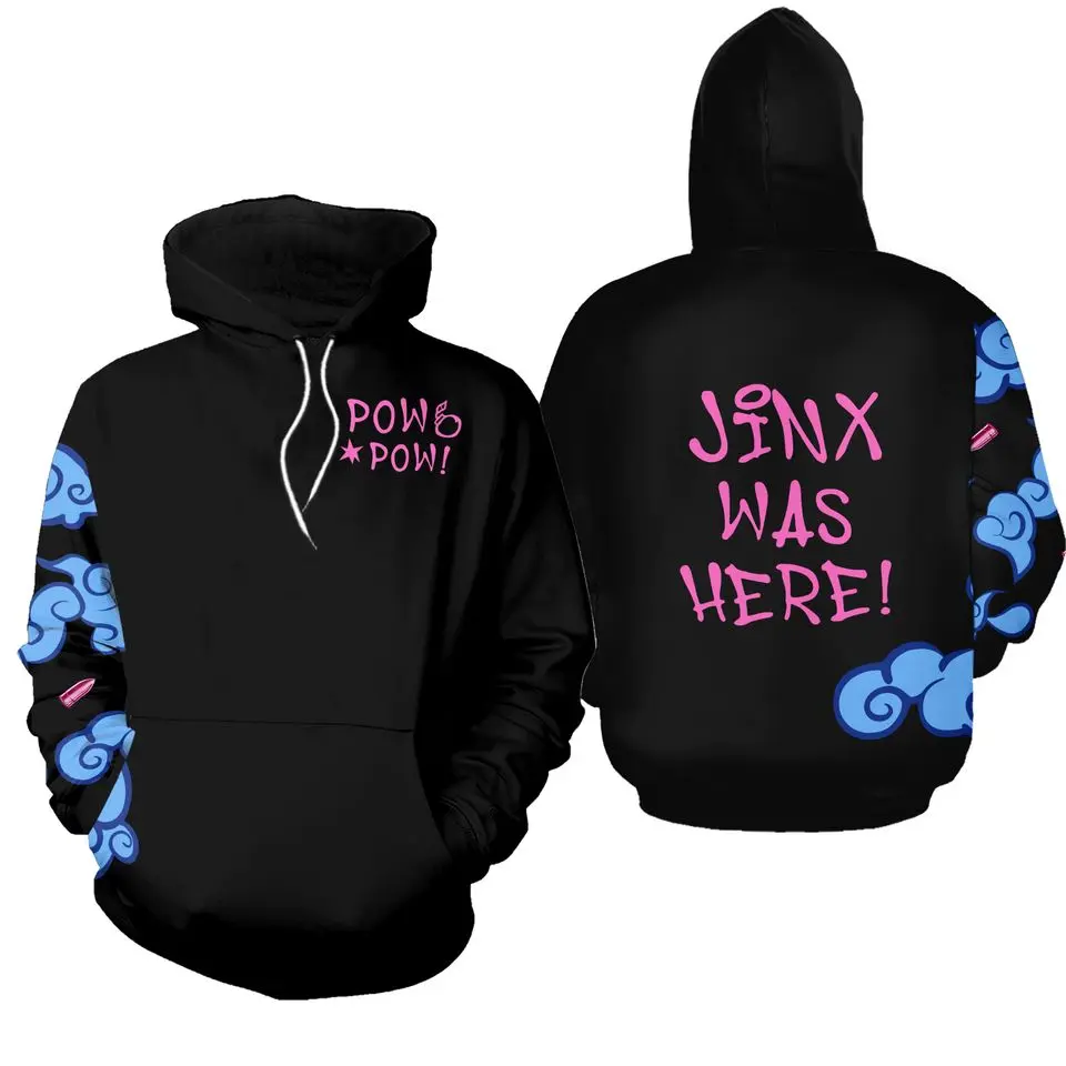 Jinx Tattoos Hoodie Arcane Merch Cosplay 3D Hoodie