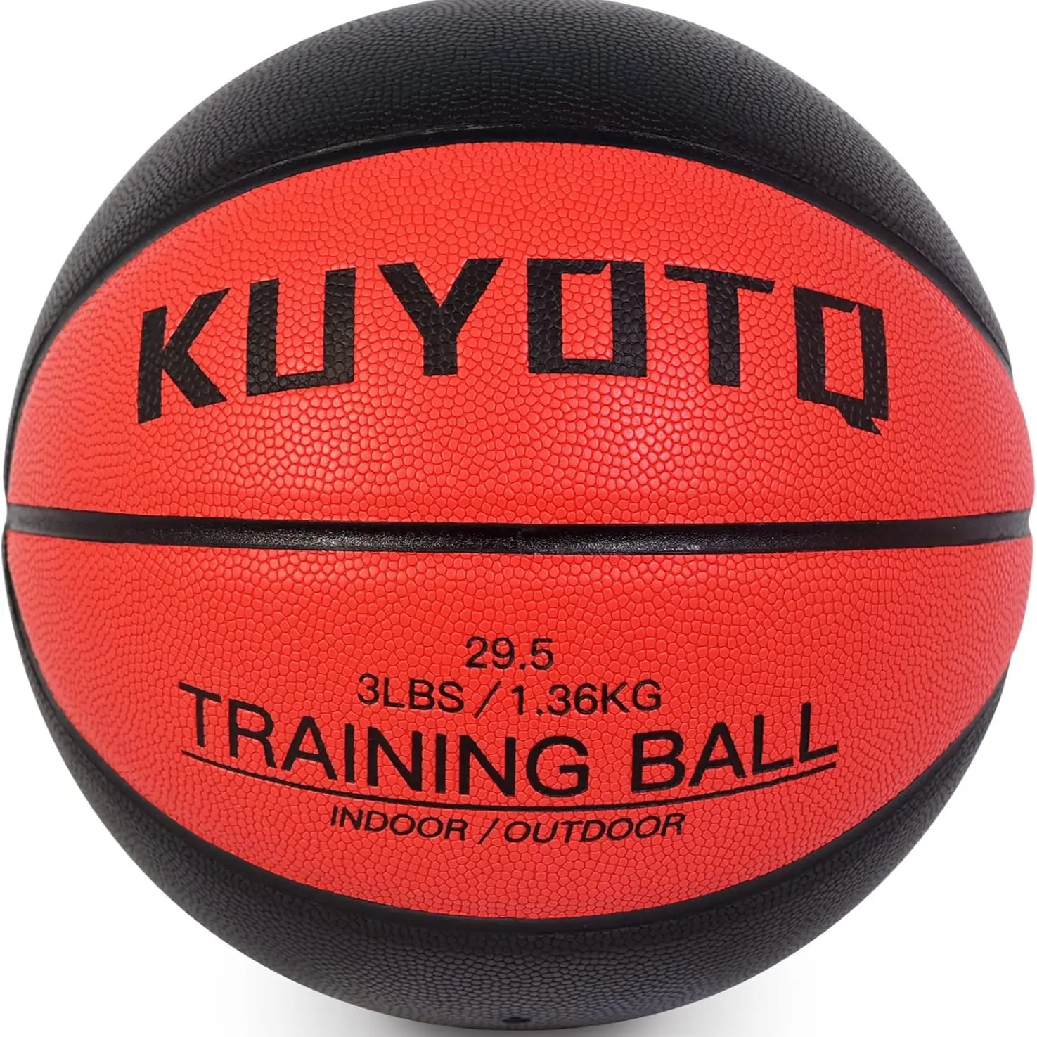 Level up your handles with the Weighted Training Basketball! Available in 3lbs & 2.2lbs (Size 7 & 6) with composite leather for indoor & outdoor use. Perfect for dribbling, passing & ball control!