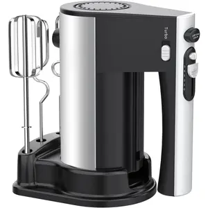 600W Electric Hand Mixer Kitchen Handheld Mixer 10 Speed  with Turbo for Baking Cake Lightweight & Personal Electric Mixer with Egg Baking Beaters Dough Hooks, Whipping Mixing Cookies