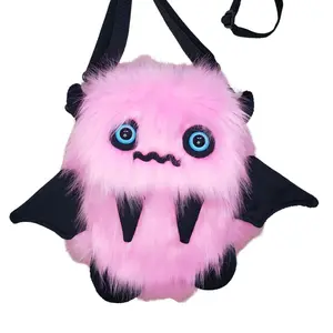 Eerie the light pink Floof Monster Friend BACKPACK/Messenger Bag