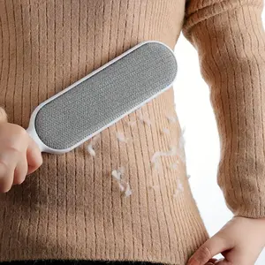 1Pc, reusable fluff brush, double-sided pet hair removal brush, manual electrostatic sticky fluff pet dust brush, carpet pet dog and cat hair removal brush, for clothing, sofas, furniture, bedding, carpets, cleaning tools, Deshedding Tool