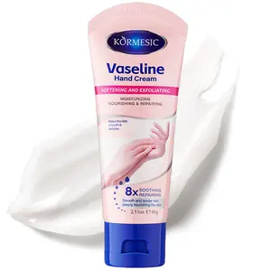 Intensive Care Hand Cream, Healthy Hands & Stronger Nails, with Vitamin E, Non-Greasy Fast-Absorbing Formula for Dry, Cracked Hands, for Men & Women, 60g