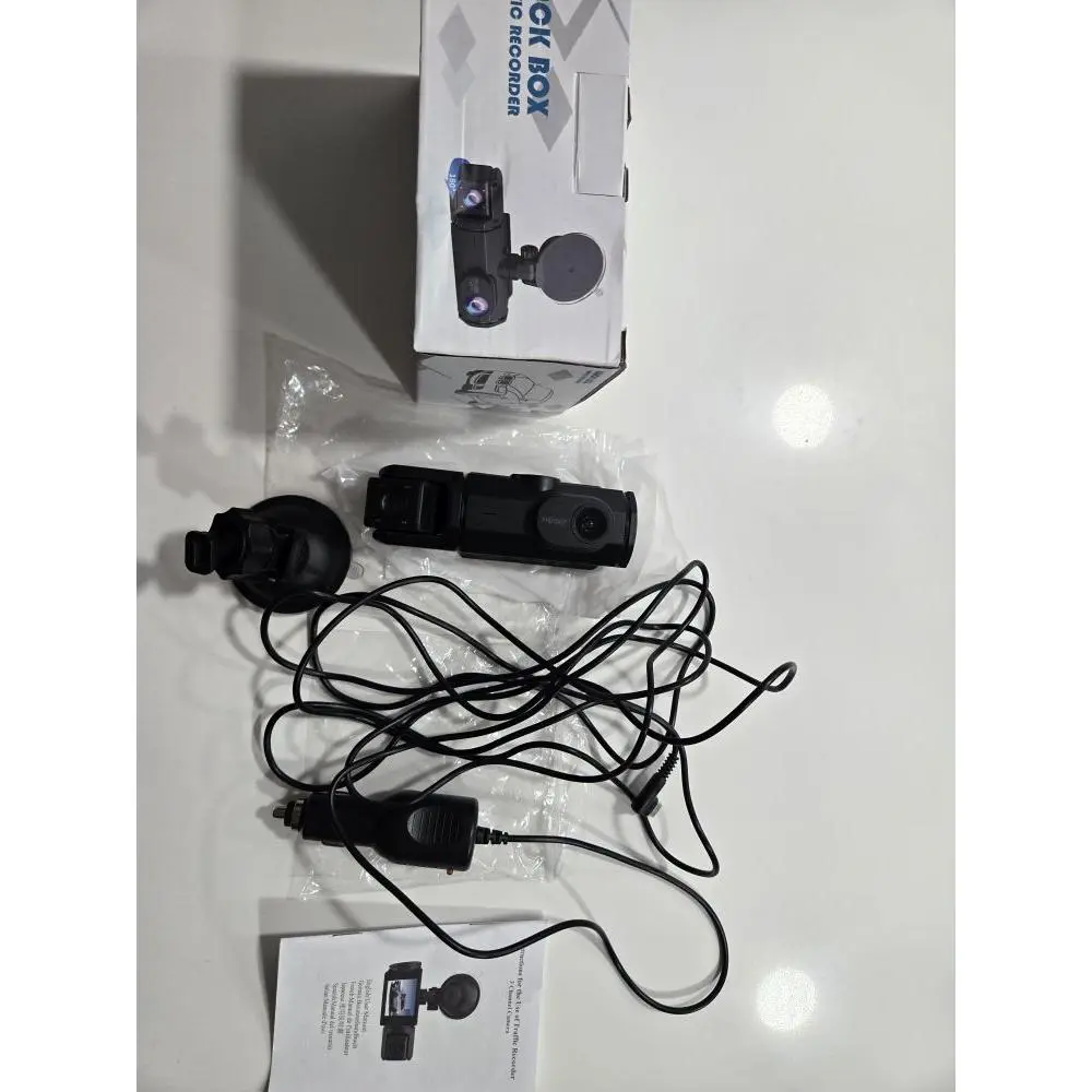 Dash Cam 3 in 1 FHD 1080P Multi-Angle Recording for Uber Lyft Taxis Family Trips Compact Design Easy Installation Loop Recording