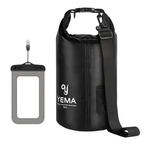Yema 5L Dry Bag with Waterproof Phone Pouch Lightweight Durable for Boating Kayaking Fishing Rafting Swimming Camping Snowboarding