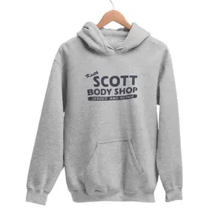 Women's Official 1 Tree Hill Keith Scott Body Shop Spandex Pullover Hoodie - Casual Fit, Round Neck Sweatshirt for Lucas Scott Fans