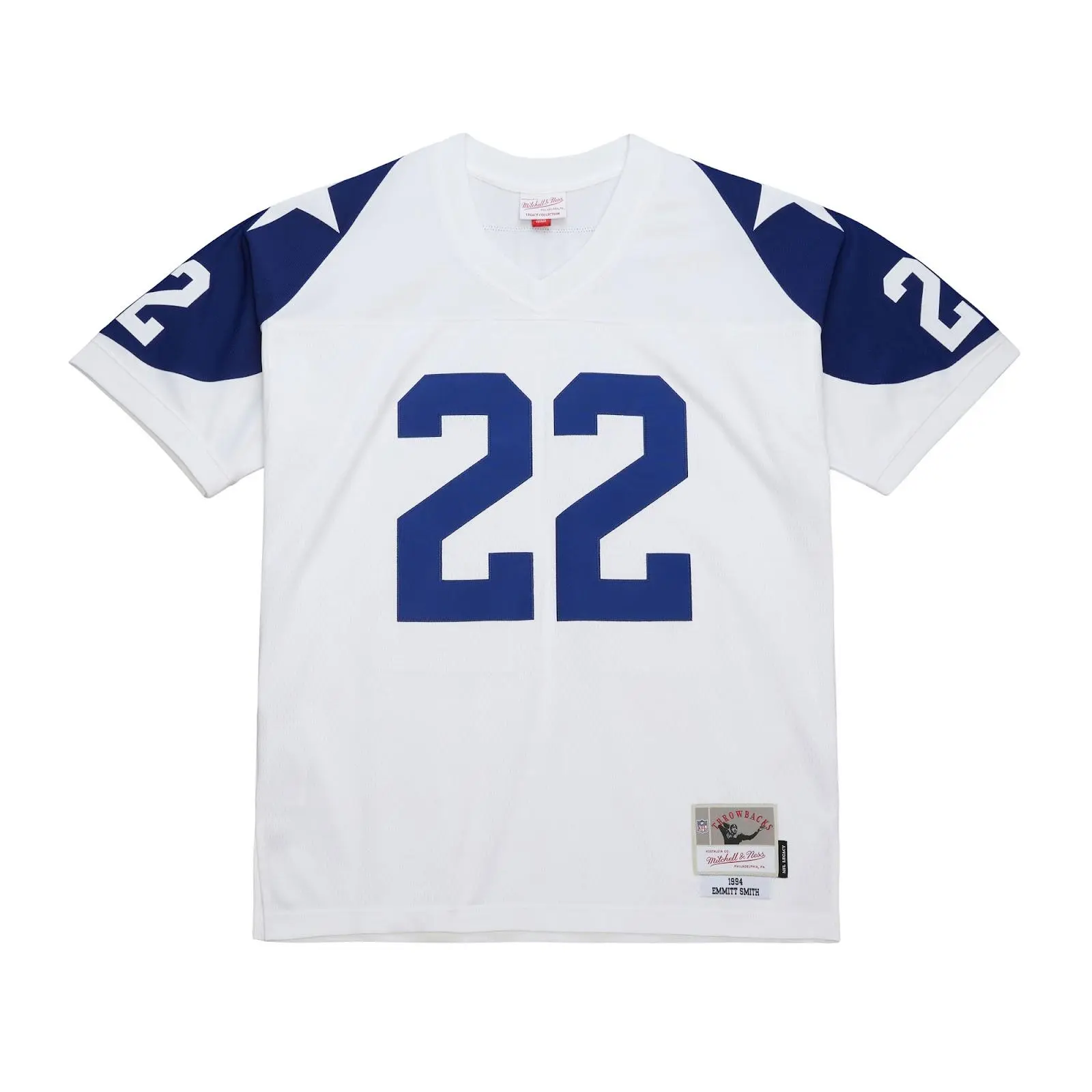 Emmitt Smith Dallas Cowboys 1994 White Legacy Jersey NFL Throwback Mitchell & Ness