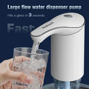 REDSACK Mute Gallon Bottle Electric Water Pump Portable Water Bottle Dispenser Quiet High Flow Rate Ideal Electric USB-C Large Flow Water Jug Dispenser for Home Office and Outdoor Drinkware