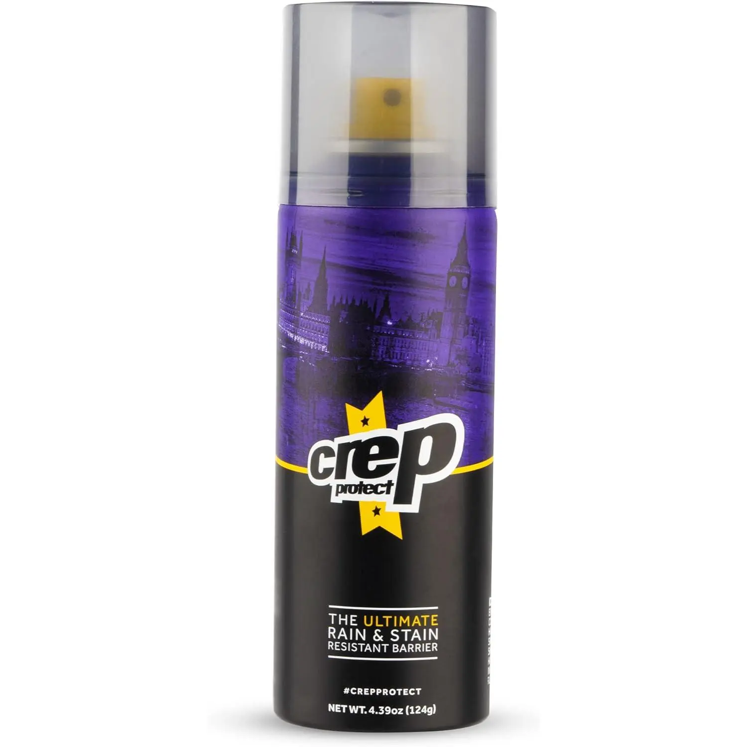 Crep Protect Shoe Protector Spray - 4.39oz Hydrophobic Water & Stain Repellent for Leather, Suede, Nubuck & Canvas - Color-Safe Formula with Natural Coconut Conditioning, Water Resistant