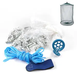 Cast Net | 3ft-10ft Diameter, 0.98 inch Mesh for Freshwater and Saltwater Bait Fish| Professional Grade and Upgraded Material | Throw Style