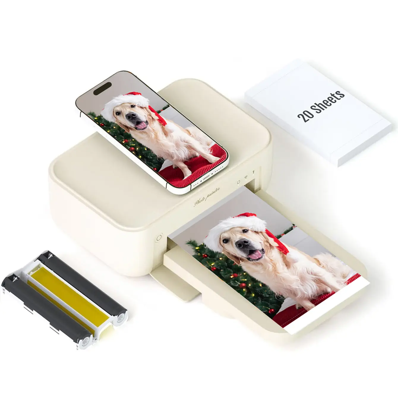[Refurbished]HPRT Desktop photo printer（Please purchase with caution and consult customer service before making a purchase，this product is a refurbished product）, Home Office Printer, Picture Printer, Computer Printers For Home