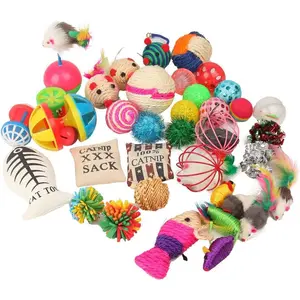 20-Piece Cat Toy Variety Mix, Random Bundle for Feline Energy Release and Supervise Play, Pet Supplies Cat Accessory for Enhanced Entertainment