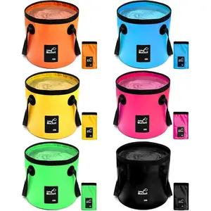 12L/20L Collapsible Bucket with Handle, Portable Water Bucket Folding Storage Container Laundry Basin Car Wash Bucket for Outdoor Camping Gear Fishing Beach RV Gardening & Plumbing Repairs