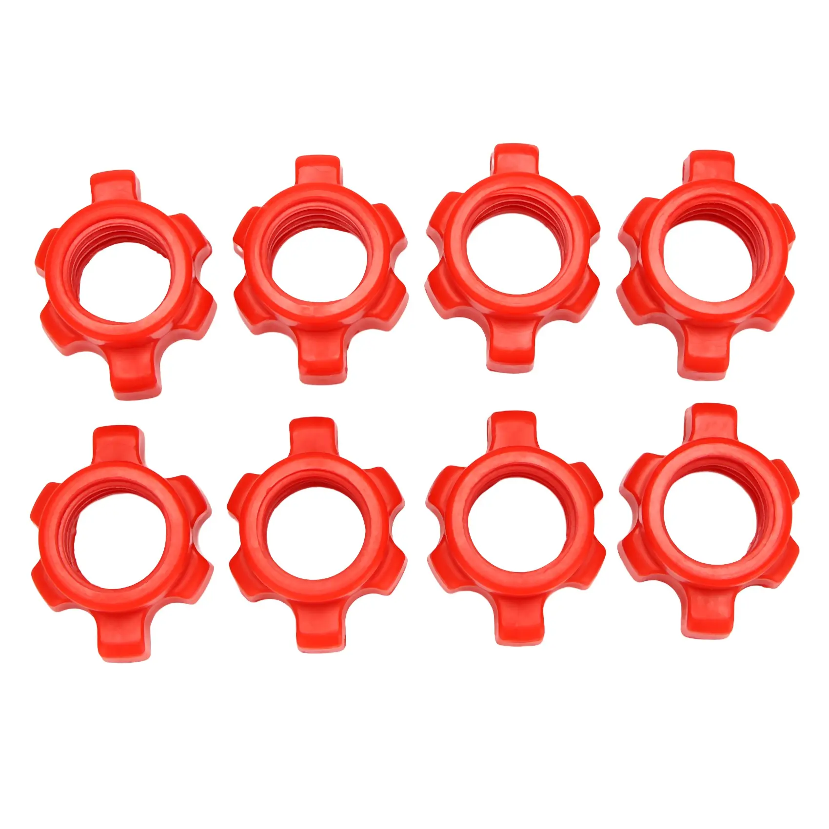 8PCS Dumbbell Nuts - Spinlock Collars for Barbell Rods, Sports Training Accessories for Chest & Arm Workouts, Enhances Balance and Stability, 8*Dumbbell Nut