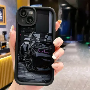 A Stylish Black Car Design Phone Case Suitable for Iphone 16/15/14/13/12/11 Pro Max, Beautiful And Perfect As an Easter Gift. Protector Shockproof