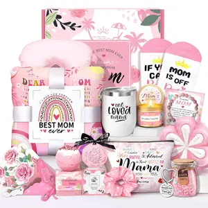 Mother's Day Baskets Gifts for Mom - 16 count Luxury Self-Care  Basket for Mothers Day Mama ()