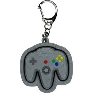 N64 Video Game Controller Fidget Clicker: keychain accessory, stress relief, cute must have