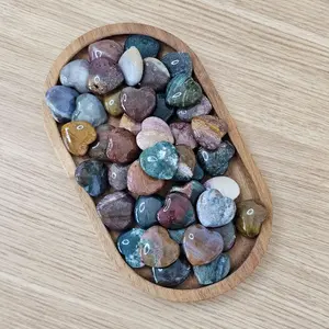 Ocean Jasper Heart Carving