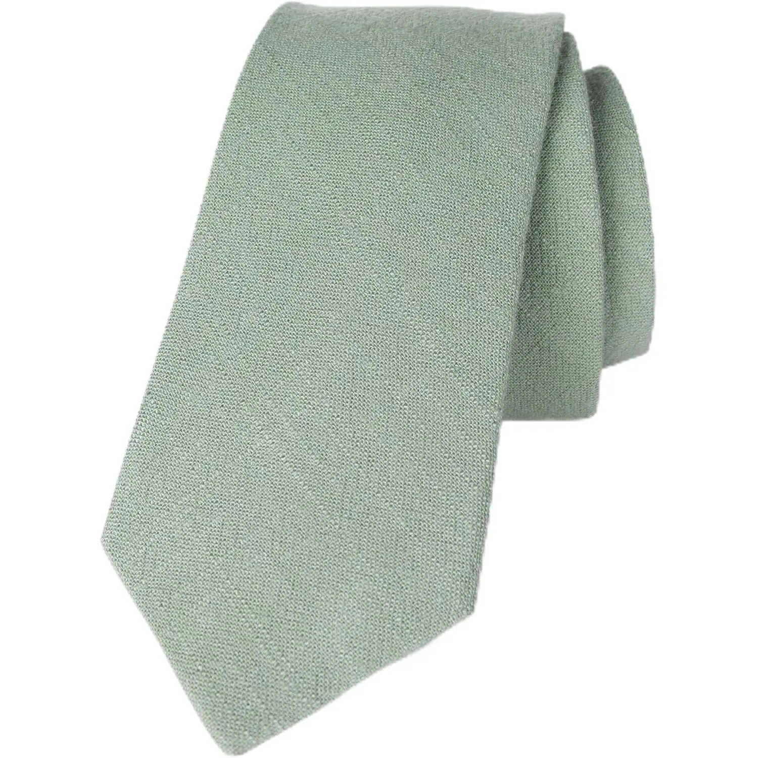 Men's Linen Blend Skinny Necktie