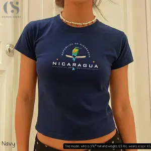 Nicaragua Baby Tee, Nicaraguan Pride Tee, Nicaragua Heritage Baby Tee, Central America Souvenir Gift