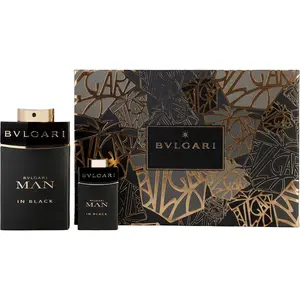 Bvlgari Man In Black Set-Eau De Parfum Spray 3.4 Oz & Eau De Parfum Spray 0.5 Oz For Men