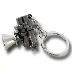 Universal Black Turbo Turbo Charger Blow Off Valve BOV Style Key Chain Ring FOB