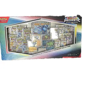 Pokemon Scarlet & Violet Prismatic Evolutions Lucario ex & Tyranitar ex Premium Collection