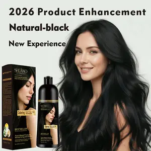 3 in 1 Hair Dye Shampoo - Can cover gray hairs,Herbal Ingredients,Contains Ginseng Extract,Natural Haircoloring, black hairdye tiktokshopspringglowup