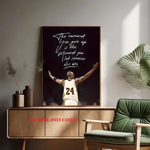 1PC, inspiring basketball sports canvas art poster, waterproof wall decoration, suitable for living room, bedroom, office, bar, room decoration, wall art, canvas printing, unframed art print, frameless