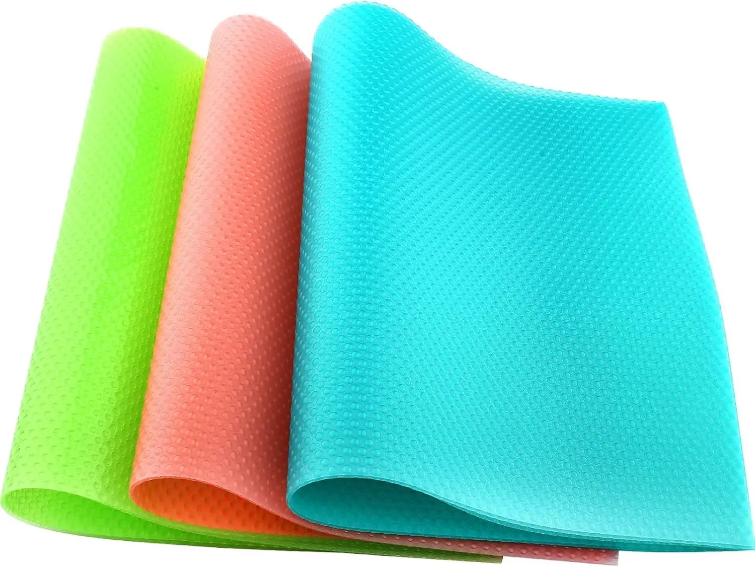 8 Pcs Refrigerator Liners & Mats – Washable Fridge Shelf Liners, Waterproof Anti-Spill Drawer & Cabinet Covers, Non-Slip Table Placemats for Glass Shelves, Kitchen Storage Protection Pads