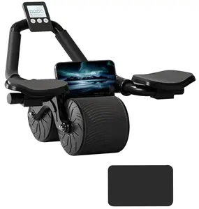 TekDeals Elbow Support Automatic Rebound Abdominal Wheel, Ab Roller for Abdominal Exercise Machine, Abs Workout Equipment, Dolly Core Strengthening Trainer Fitness Belly Training